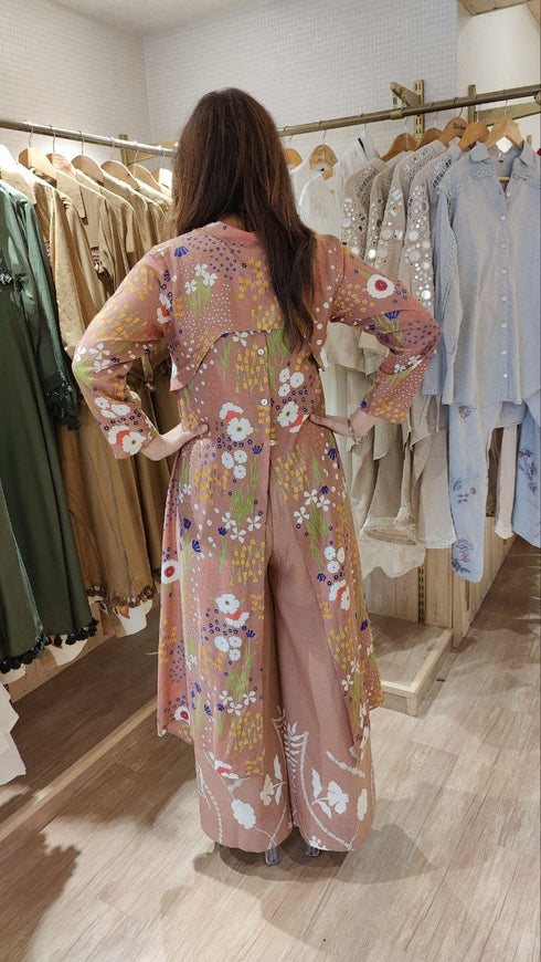 Brown High Low Coord Set